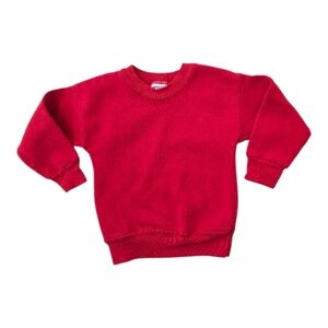 Vintage 1990s Solid Basic Red Crewneck Sweatshirt